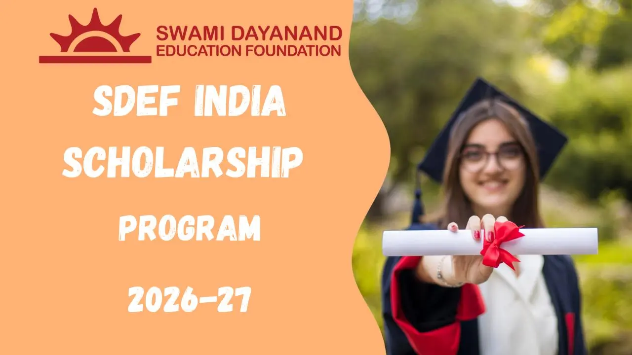 SDEF India Scholarship 2026-27